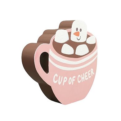 St. Nicholas Square® Cup of Cheer Shaped Caption Box Table Decor