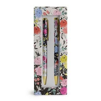 Punch Studio Floral Boxed Pen Set