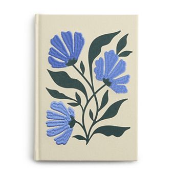 Punch Studio Floral Embroidered Journal