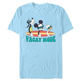 Disney's Mickey Mouse And Friends Vacay Mode Ready To Surf Men's Graphic Tee