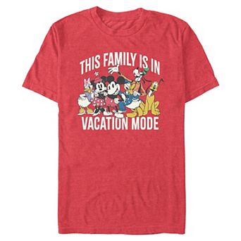 Disney's Mickey Mouse And Friends This Family Is In Vacation Mode Men's Graphic Tee