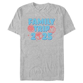 Men's Marvel Avengers Icons Family Trip 2025 Graphic Tee