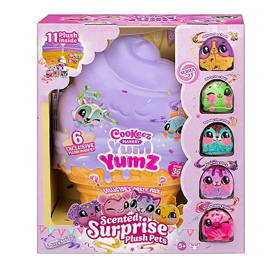 COOKEEZ MAKERY Yum Yumz 6-pc. Scented Surprise Plush Pets Collector Case