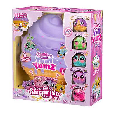 COOKEEZ MAKERY Yum Yumz 6-pc. Scented Surprise Plush Pets Collector Case