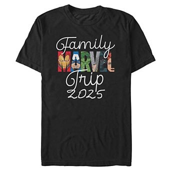 Men's Marvel Avengers Family Trip 2025 Graphic Tee