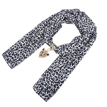 Women's Mellow World Leopard Print Pendant Scarf