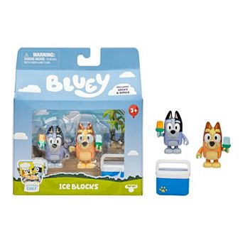 Bluey 2 pk Ice Blocks Action Figure Set - Bingo & Socks