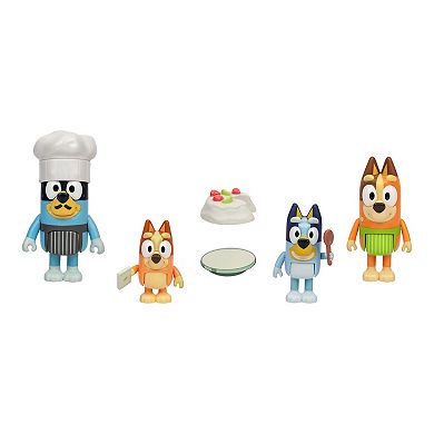 Bluey Let's Play Chef 4-pc. Action Figure Pack