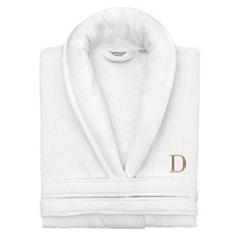 Linum Home Textiles Turkish Cotton Personalized Anovia Velour Bathrobe