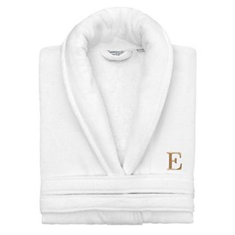 Linum Home Textiles Turkish Cotton Personalized Anovia Velour Bathrobe