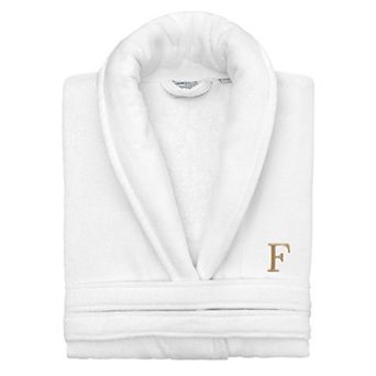 Linum Home Textiles Turkish Cotton Personalized Anovia Velour Bathrobe