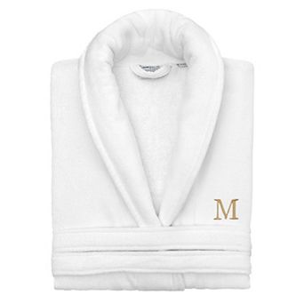 Linum Home Textiles Turkish Cotton Personalized Anovia Velour Bathrobe