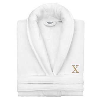 Linum Home Textiles Turkish Cotton Personalized Anovia Velour Bathrobe