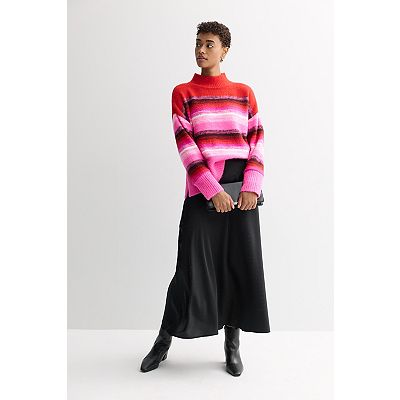 Jupe Femme Simply Vera Vera Wang Noire Stretch Imprimé Graphique - Taille M - Neuf Sans étiquettes