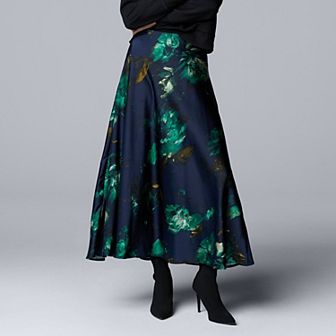 Women's Simply Vera Vera Wang Bias Cut A-Line Skirt