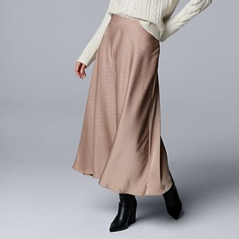 Women's Simply Vera Vera Wang Bias Cut A-Line Skirt