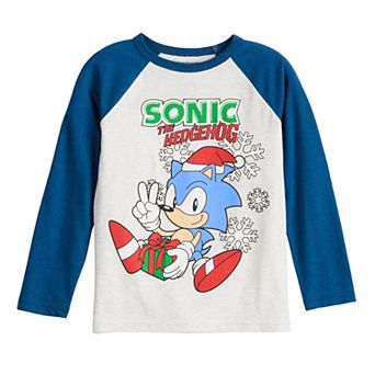 Boys 4-12 Jumping Beans® Sonic The Hedgehog Holiday Long Sleeve Graphic Tee