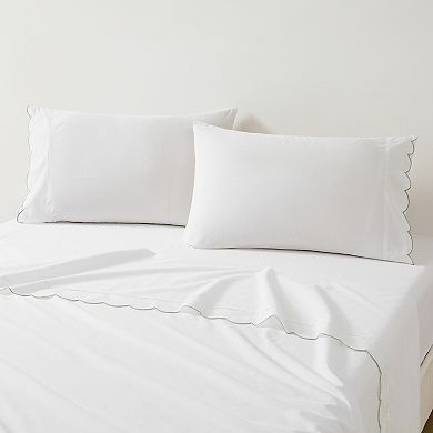 Lush Decor Coastal Chic 4-pc. Scalloped Edge Cotton Sheet Set