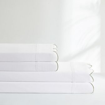 Lush Decor Coastal Chic 4 pc Scalloped Edge Cotton Sheet Set