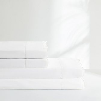 Lush Decor Coastal Chic 4 pc Scalloped Edge Cotton Sheet Set