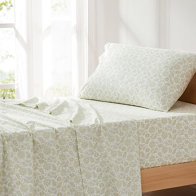 Lush Decor Floral Jacobean Cotton Sheet Set with Pillowcases