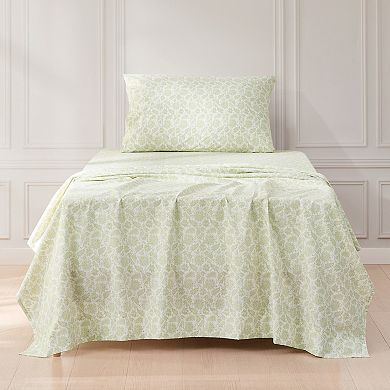 Lush Decor Floral Jacobean Cotton Sheet Set with Pillowcases