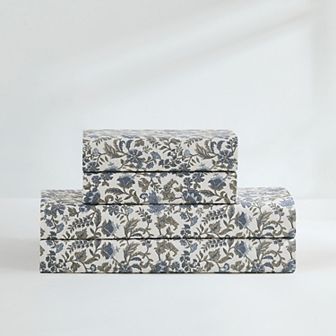 Lush Decor Lillian Block Print Cotton Sheet Set with Pillowcases