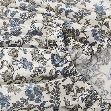 Lush Decor Lillian Block Print Cotton Sheet Set with Pillowcases