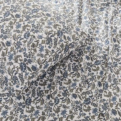 Lush Decor Lillian Block Print Cotton Sheet Set with Pillowcases