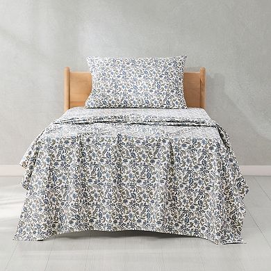 Lush Decor Lillian Block Print Cotton Sheet Set with Pillowcases