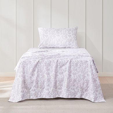 Lush Decor Peony Toile Sheet Set with Pillowcases