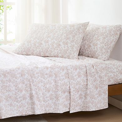 Lush Decor Peony Toile Cotton Sheet with Pillowcases
