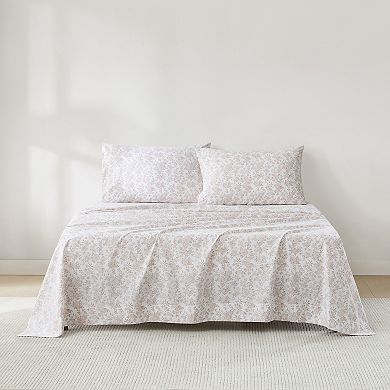 Lush Decor Peony Toile Cotton Sheet with Pillowcases