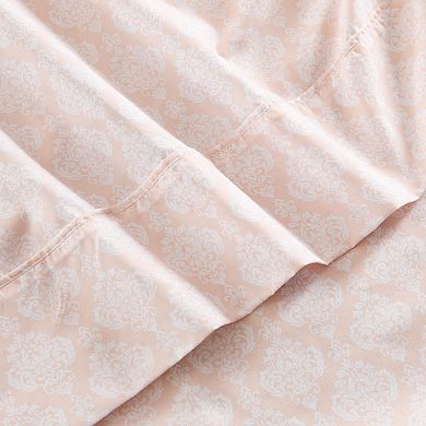 Lush Decor Romer Damask Sheet Set with Pillowcases