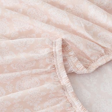 Lush Decor Romer Damask Sheet Set with Pillowcases