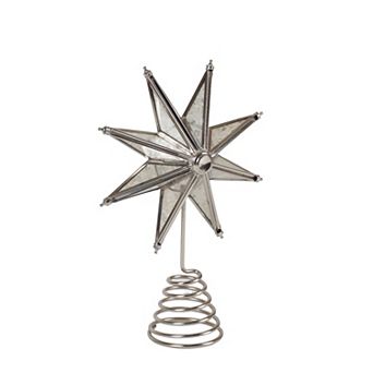 St. Nicholas Square® Silver Finish Star Christmas Tree Topper