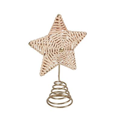 St. Nicholas Square® Rattan Star Christmas Tree Topper