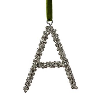 St. Nicholas Square® Rhinestone Monogram Christmas Ornament