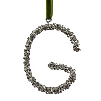 St. Nicholas Square® Rhinestone Monogram Christmas Ornament