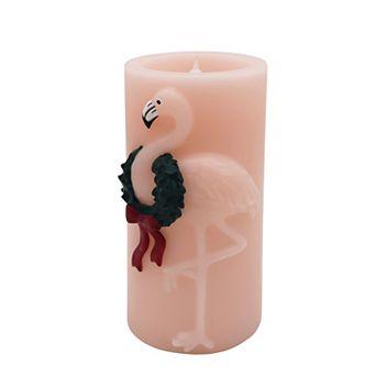 St. Nicholas Square® Flamingo LED Pillar Candle