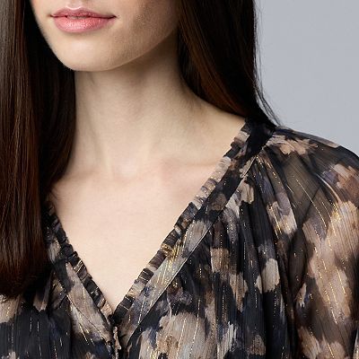 Women's Simply Vera Vera Wang Lurex Belted Short Dress