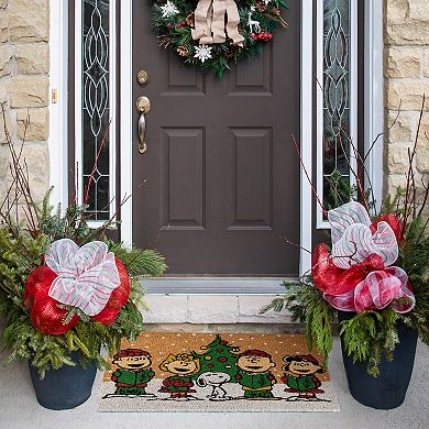 Peanuts Christmas Carol Doormat