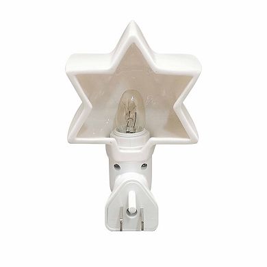 Celebrate Together Hanukkah Star of David Ceramic Night Light