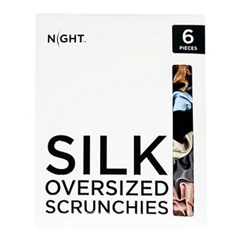 NIGHT® 6 pk Oversize Silk Scrunchies