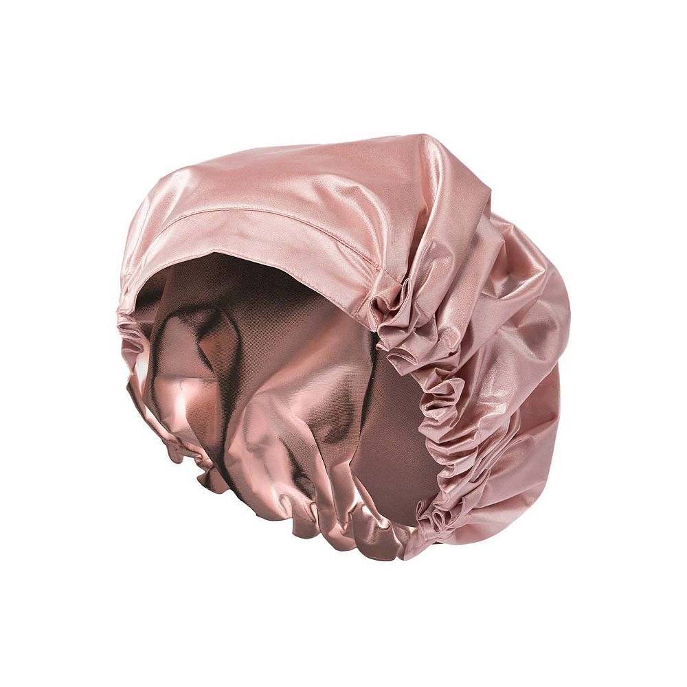 Women Elegant Solid Knot Silk Shower Cap Nightcap