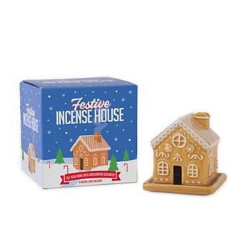Gift Republic Festive Incense House with 4 Incense Cones Included
