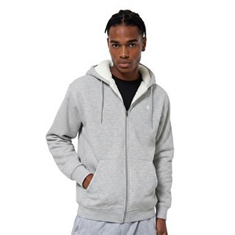 Men's Volcom Foreman Zip-Front Sherpa-Lined Hoodie