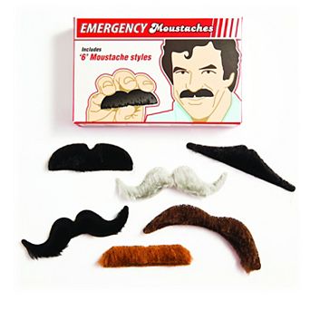 Gift Republic 6 pc Emergency Moustaches Set