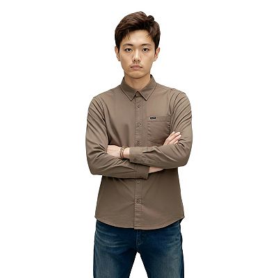volcom dress shirt Men's Sato Stripe Short Sleeve level comfort in a short sleeve button Men's Volcom Orion Modern Fit