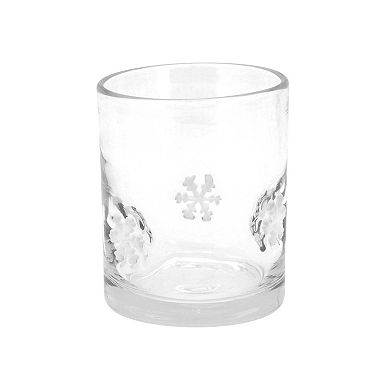St. Nicholas Square® Snowflake Icon Glass Tumbler